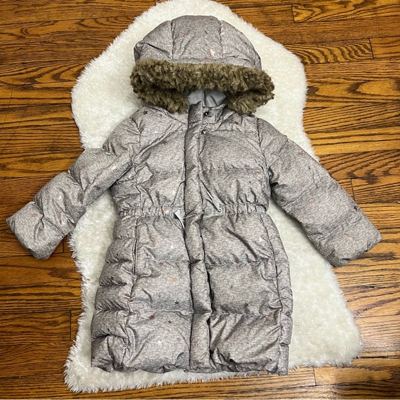 Gap Little Girl Coldcontrol Max Long Puffer Jacket Sz 4 - Picture 2 of 8